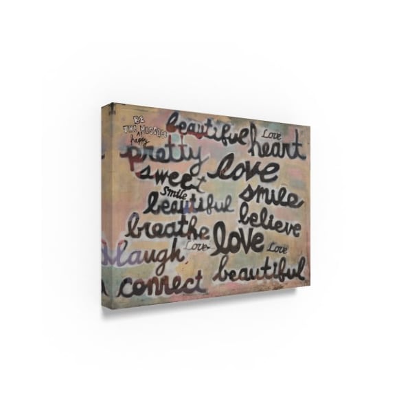 Zwart 'Live By These Words' Canvas Art,18x24